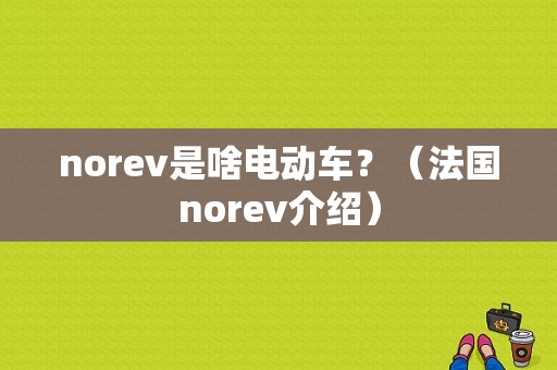 norev是啥电动车？（法国norev介绍）